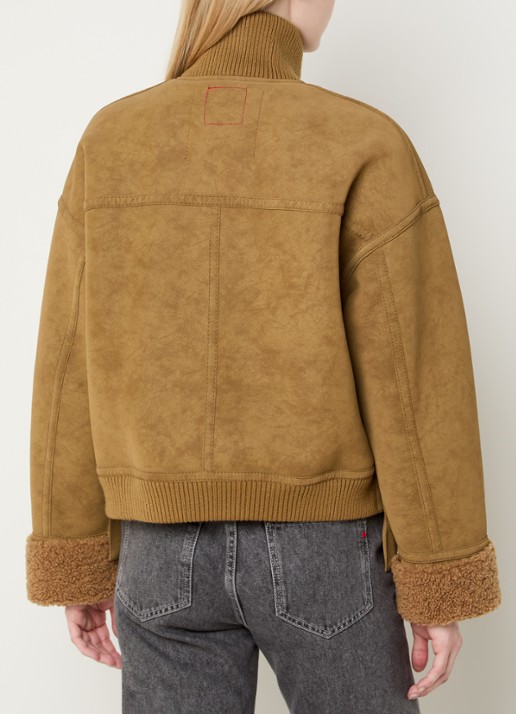 Max & Co Selva jack met opstaande kraag - achterkant camel