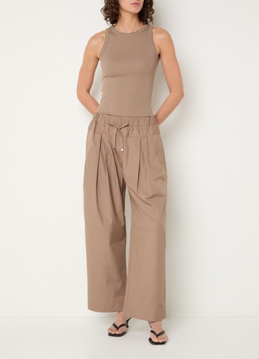 Max & Co Tanktop met ronde hals - voorkant 4 donkerbeige