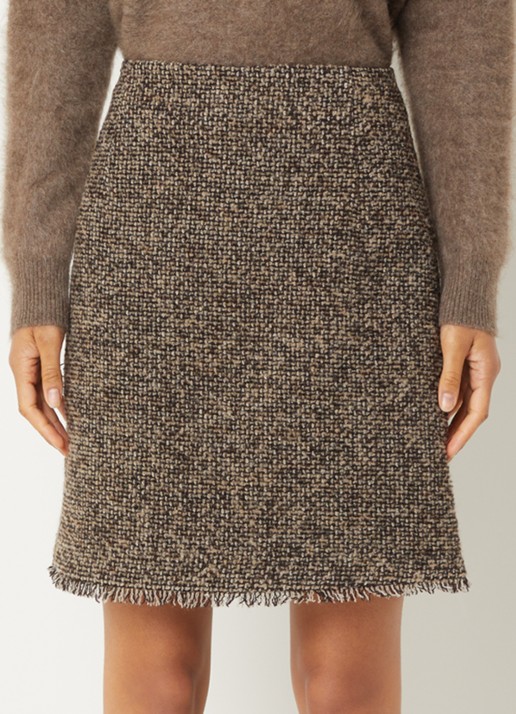 Max Mara Abetaia minirok in scheerwolblend