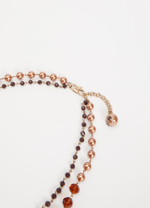 Max Mara Aderire kralenketting - detail 3 goud