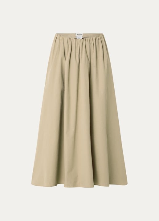 Max Mara Aguzze midi rok met steekzakken - voorkant 3 beige