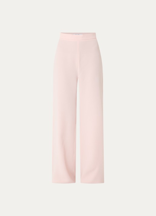 Max Mara Alaggio high waist loose fit pantalon - voorkant 3 lichtroze