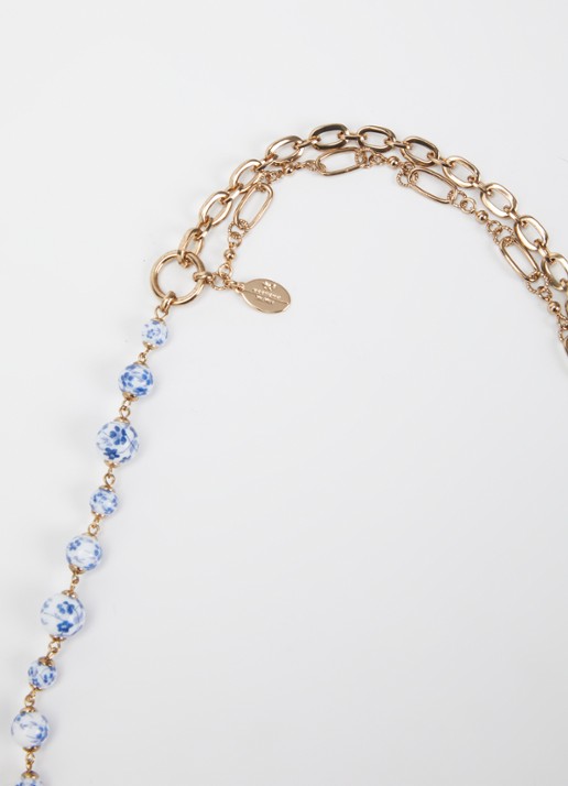 Max Mara Astadia ketting met kristal - detail 2 goud