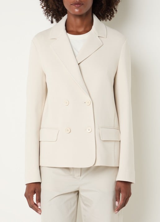 Max Mara Badia double-breasted blazer met klepzakken
