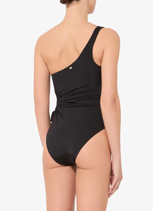 Max Mara Badpak met cut-out detail - achterkant zwart
