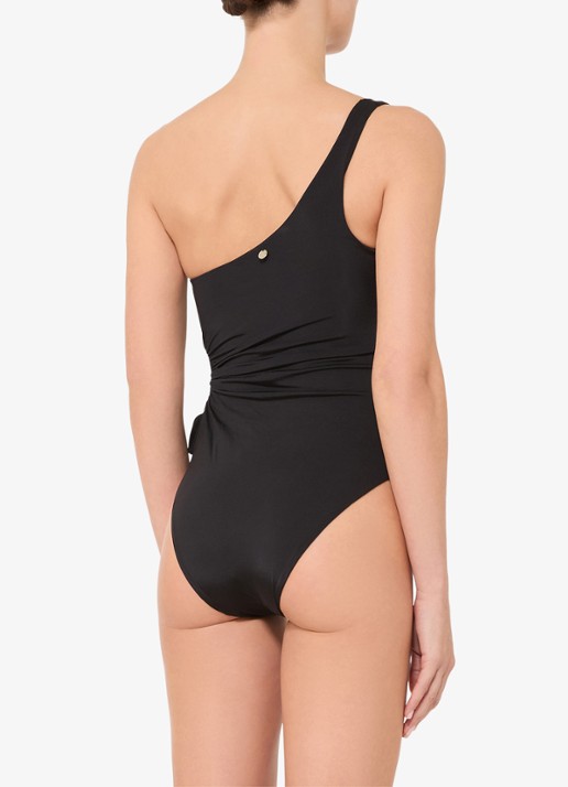 Max Mara Badpak met cut-out detail - achterkant 2 zwart
