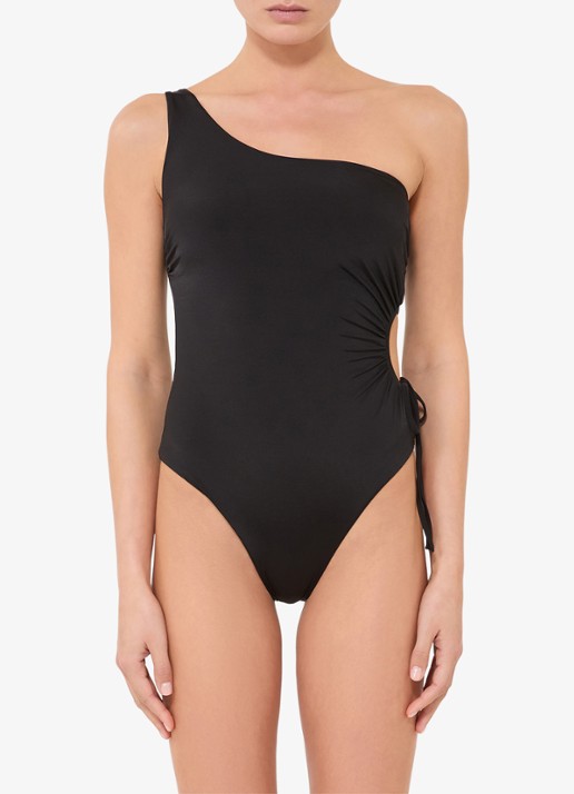 Max Mara Badpak met cut-out detail - detail 9 zwart