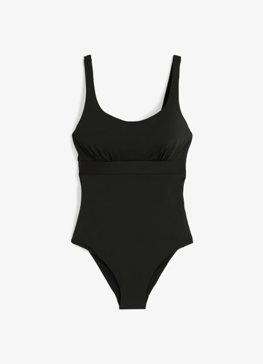 Max Mara Badpak met rugdecolleté - voorkant 4 zwart