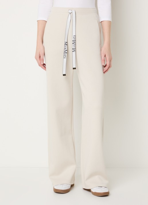 Max Mara Bali high waist straight fit broek met steekzakken