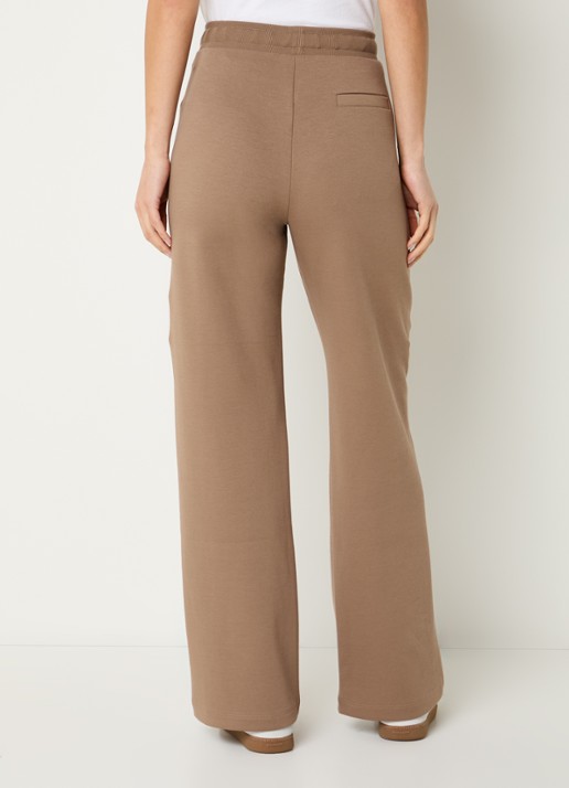 Max Mara Bali high waist straight fit broek met steekzakken - achterkant 4 camel