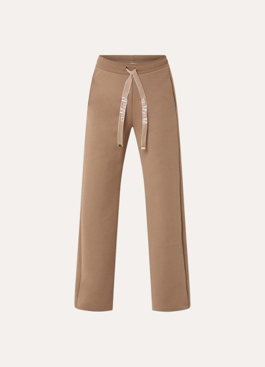 Max Mara Bali high waist straight fit broek met steekzakken - voorkant 2 camel