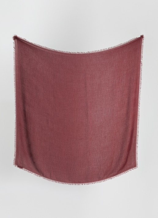 Max Mara Ballo sjaal in kasjmierblend 132 x 132 cm - detail 2 bordeauxrood