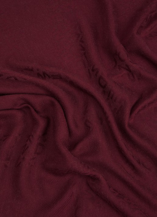 Max Mara Ballo sjaal in kasjmierblend 132 x 132 cm - detail 3 bordeauxrood