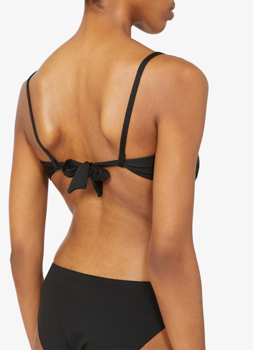 Max Mara Bandeau bikinitop met afneembare bandjes - detail 6 zwart