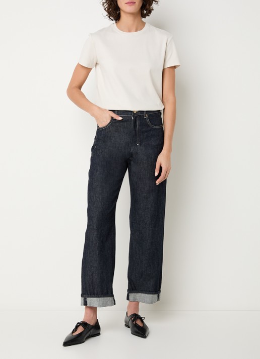 Max Mara Bella T-shirt met logoprint - voorkant 3 ivoor