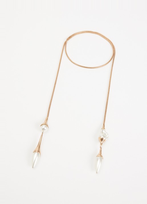 Max Mara Bevanda ketting met hanger - detail goud