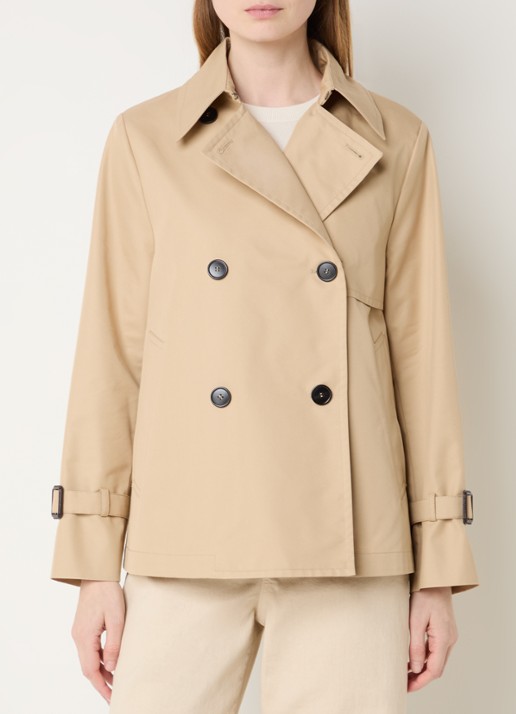 Max Mara Biglia double-breasted trenchcoat met split