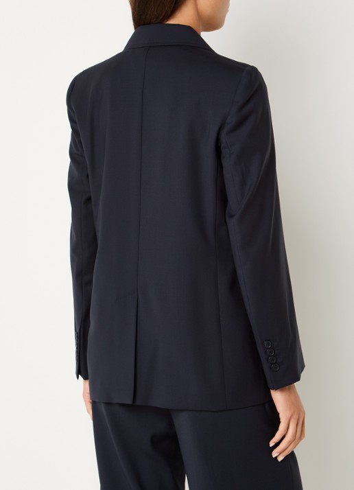 Max Mara Blazer met klepzakken - achterkant donkerblauw
