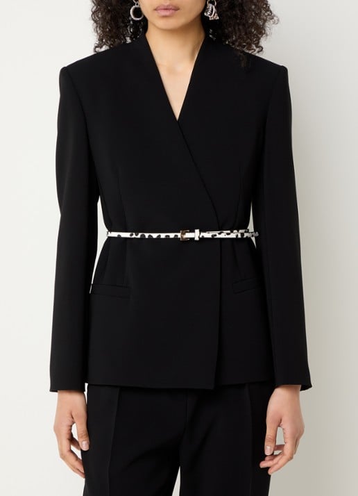 Max Mara Blazer met schoudervulling en ceintuur