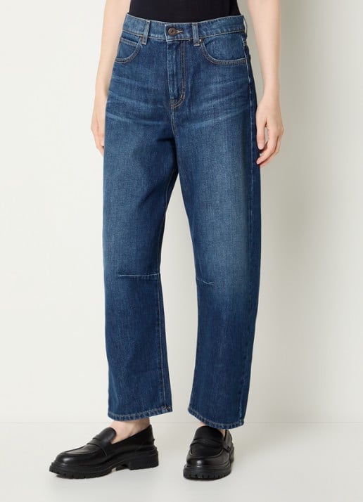 Max Mara Caduca mid waist tapered jeans met donkere wassing
