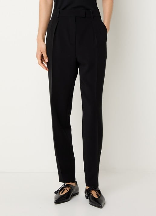 Max Mara Canditi high waist slim fit pantalon met steekzakken