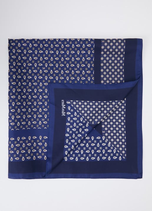 Max Mara Carre sjaal van zijde 89 x 89 cm