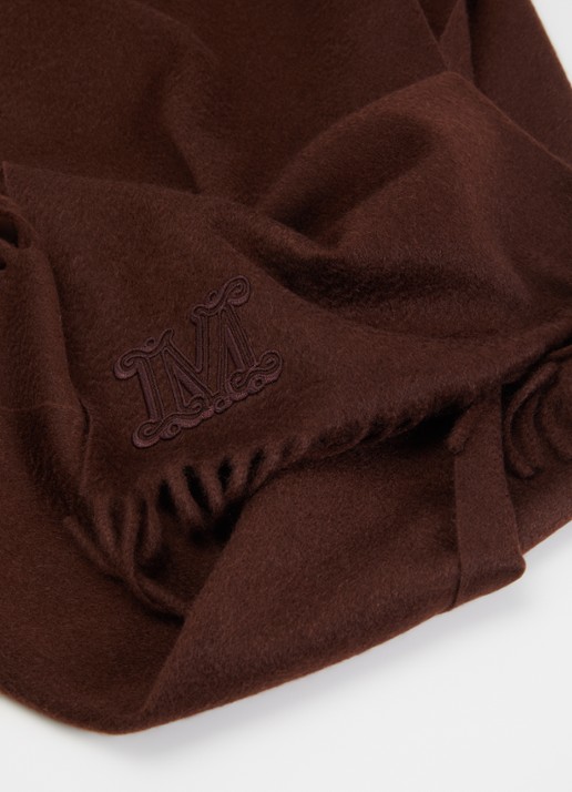 Max Mara Dalia sjaal van kasjmier 190 x 28 cm  - detail 2 bruin