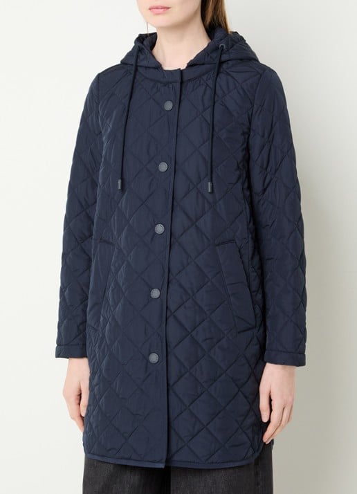 Max Mara Derio gewatteerde jas met capuchon