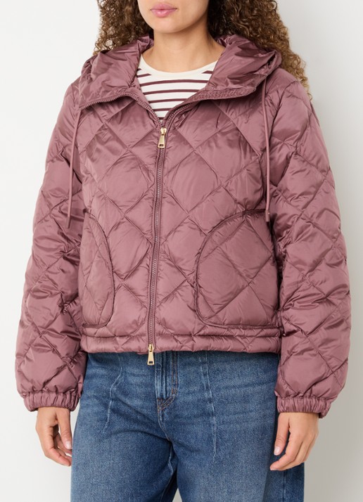 Max Mara Deris gewatteerde jack met quiltpatroon