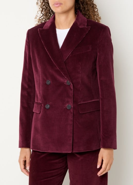 Max Mara Double-breasted blazer van corduroy