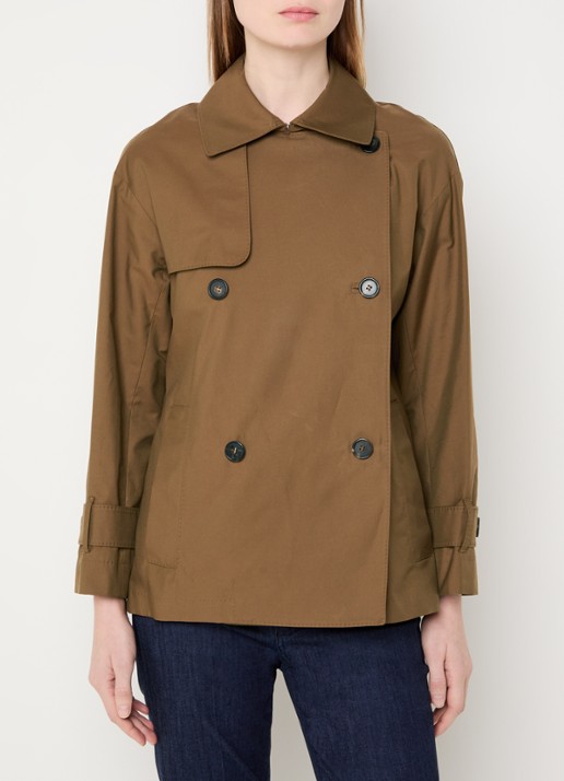 Max Mara Double-breasted trenchcoat met steekzakken