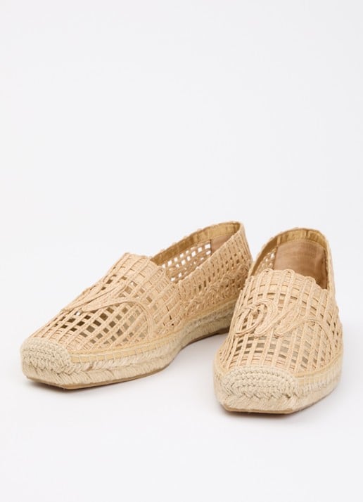 Max Mara Espadrille met opengewerkt dessin - detail 6 camel