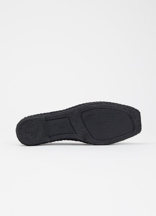 Max Mara Espadrille met opengewerkt dessin - detail 3 zwart