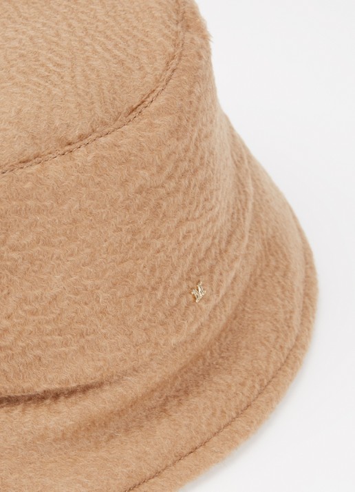 Max Mara Fiducia bucket hoed van kamelenwol - detail camel
