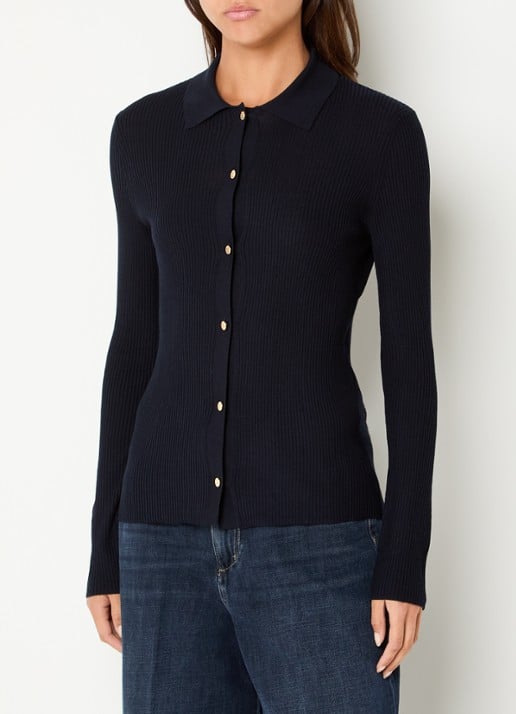 Max Mara Fijngebreid vest in wolblend