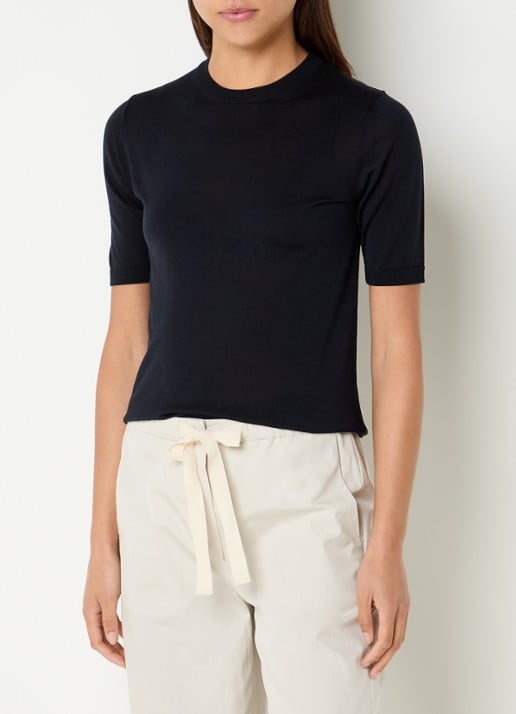 Max Mara Fijngebreide Top in kasjmierblend