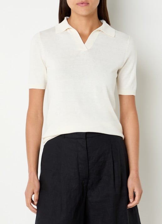 Max Mara Fijngebreide top in zijdeblend