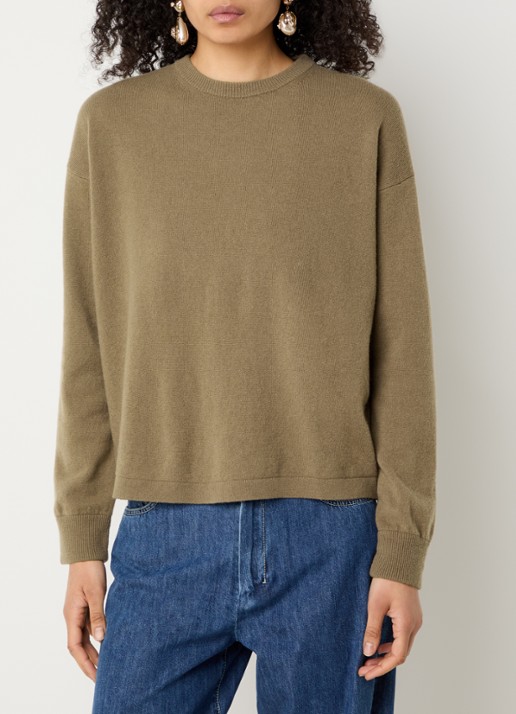 Max Mara Fijngebreide trui in kasjmierblend met stretch