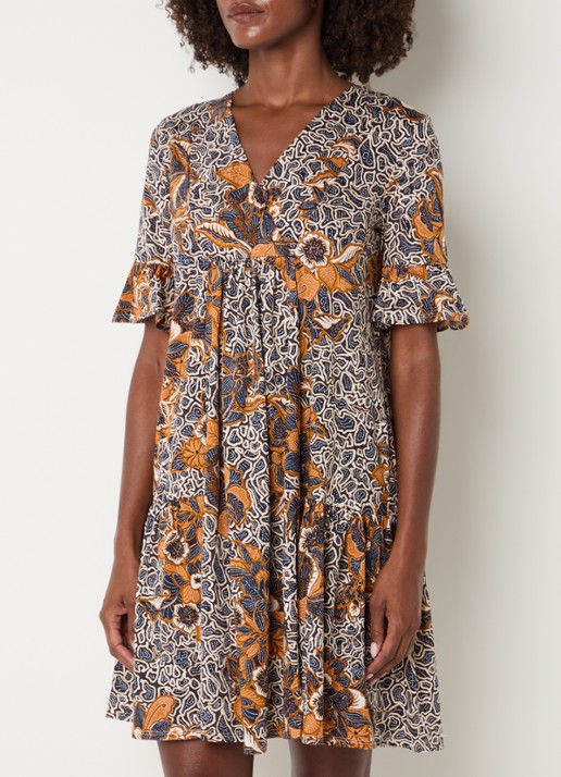 Max Mara Fuoco mini tuniekjurk met bloemenprint