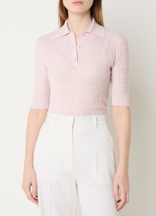 Max Mara Gallo fijngebreide top in zijdeblend
