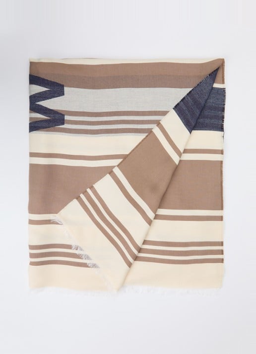 Max Mara Gallo sjaal met streepprint 184 x 82 cm