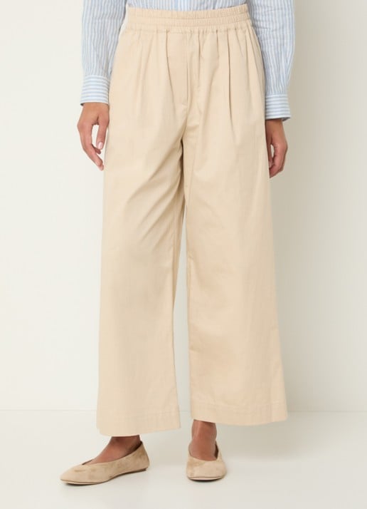 Max Mara Golfo high waist wide fit pantalon met steekzakken