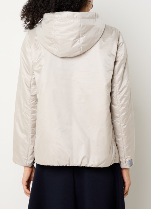 Max Mara Greenh jack met capuchon - achterkant 4 creme