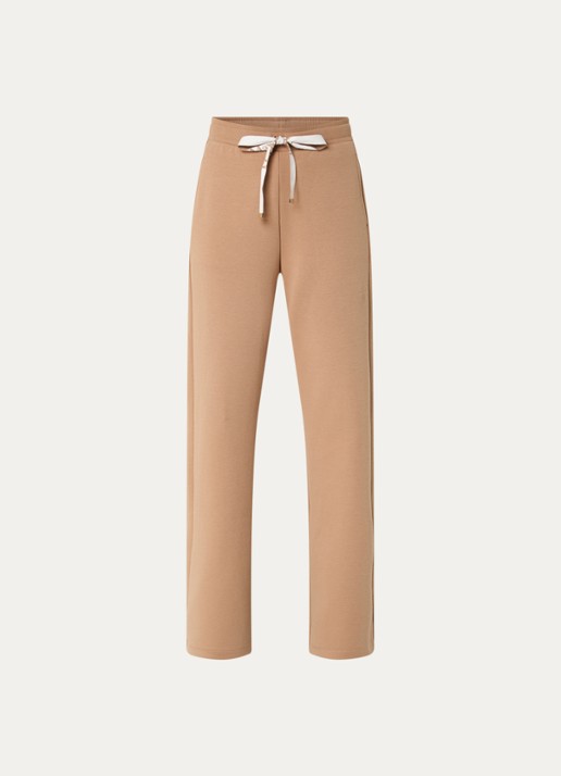 Max Mara High waist loose fit joggingbroek met steekzakken - voorkant 2 camel