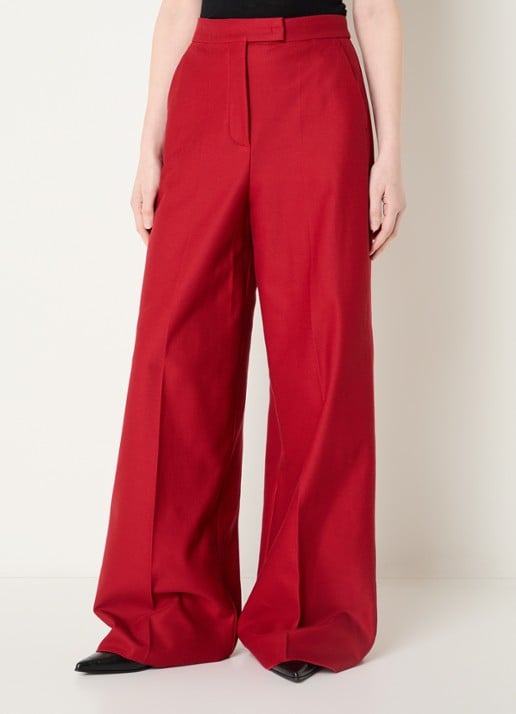 Max Mara High waist loose fit pantalon met steekzakken