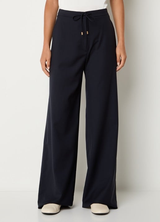 MaxMara High waist wide fit pantalon met steekzakken