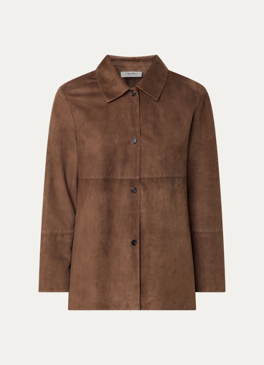 Max Mara Jack van zijde - voorkant 3 bruin