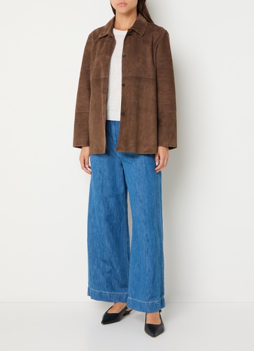 Max Mara Jack van zijde - voorkant 4 bruin