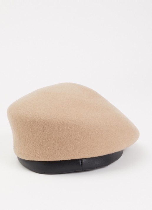 Max Mara Kamanto hoed van wol - detail camel
