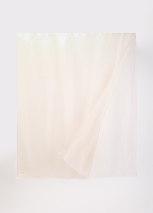 Max Mara Karauche sjaal in kasjmierblend 180 x 80 cm - detail 2 creme